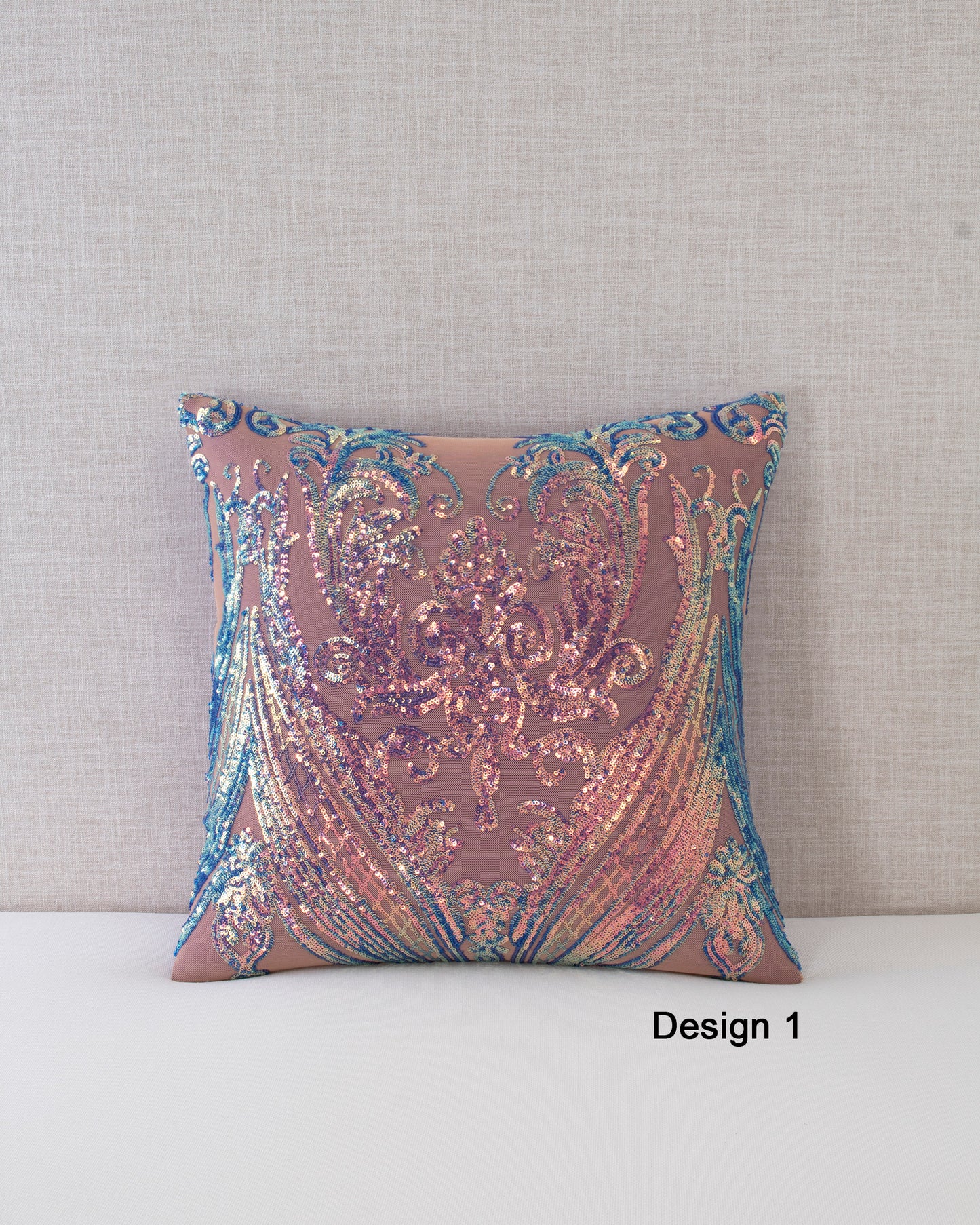 Opalescent Collection Sequin Throw Pillow Covers