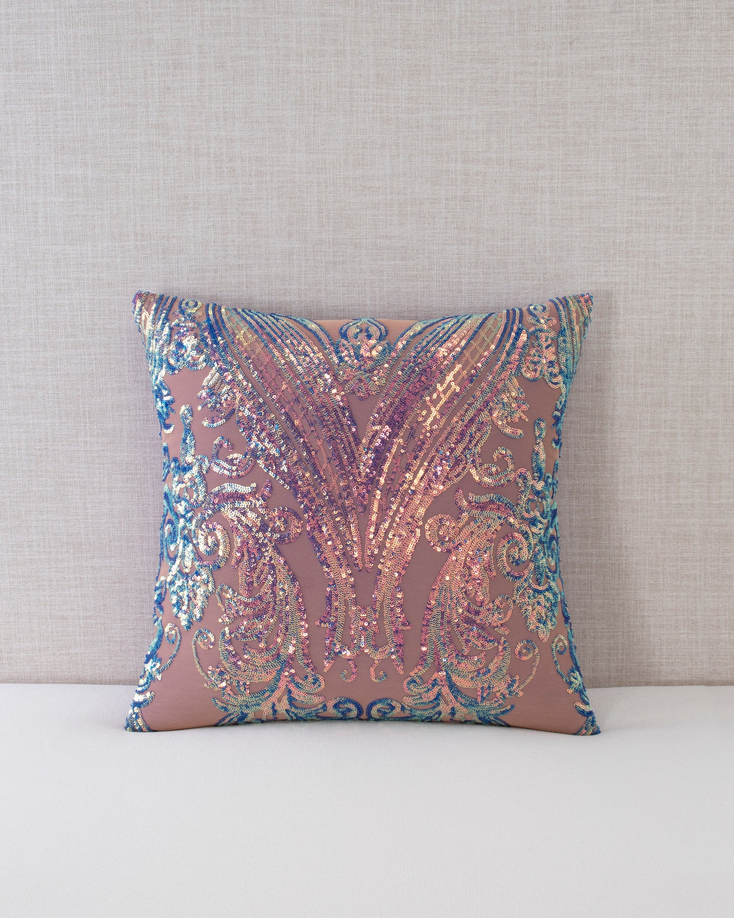 Opalescent Collection Sequin Throw Pillow Covers