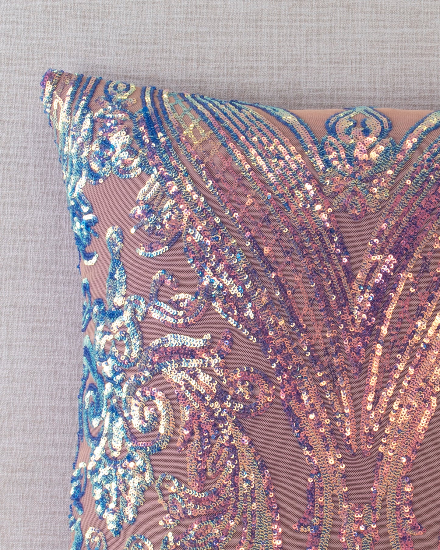 Opalescent Collection Sequin Throw Pillow Covers