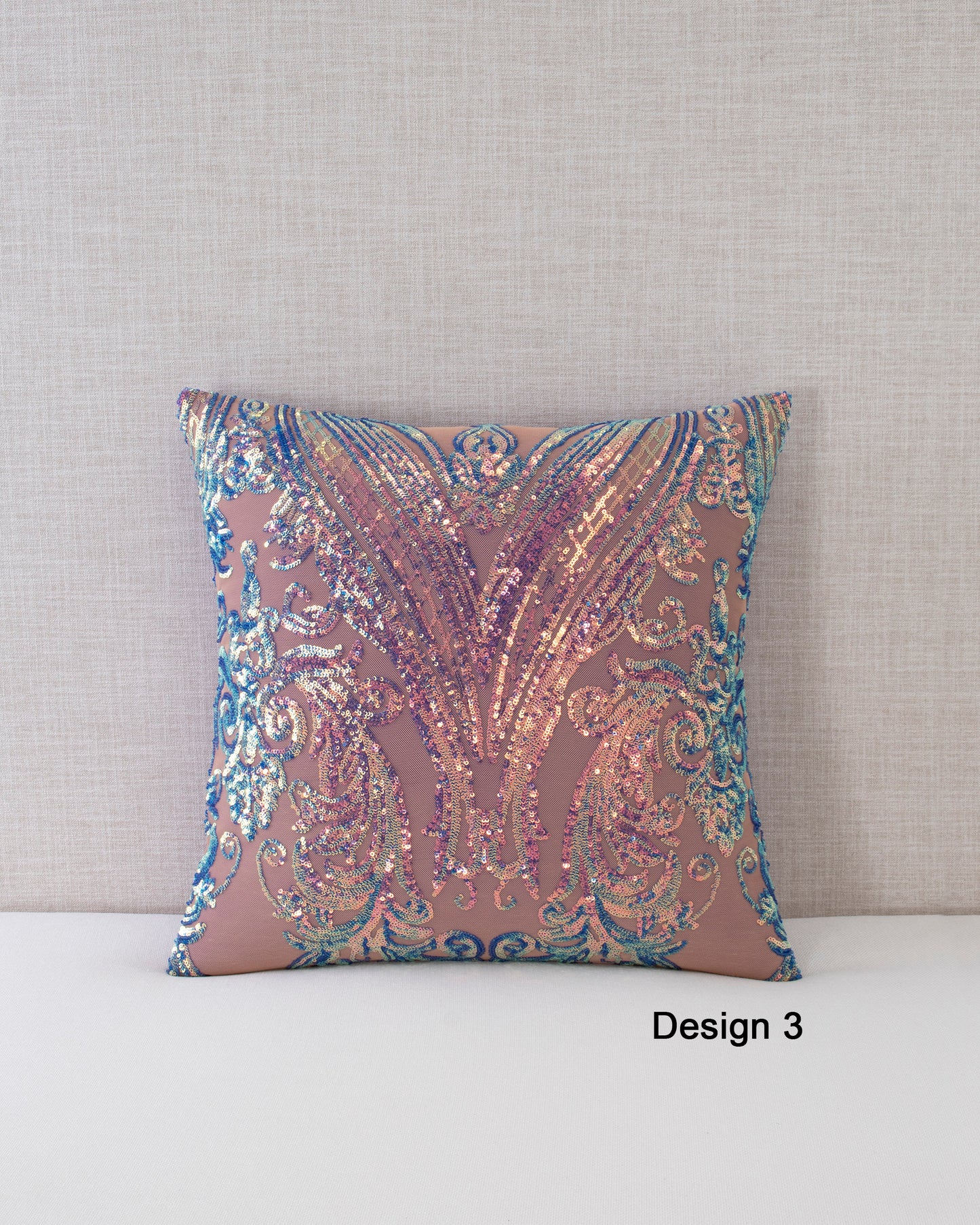 Opalescent Collection Sequin Throw Pillow Covers