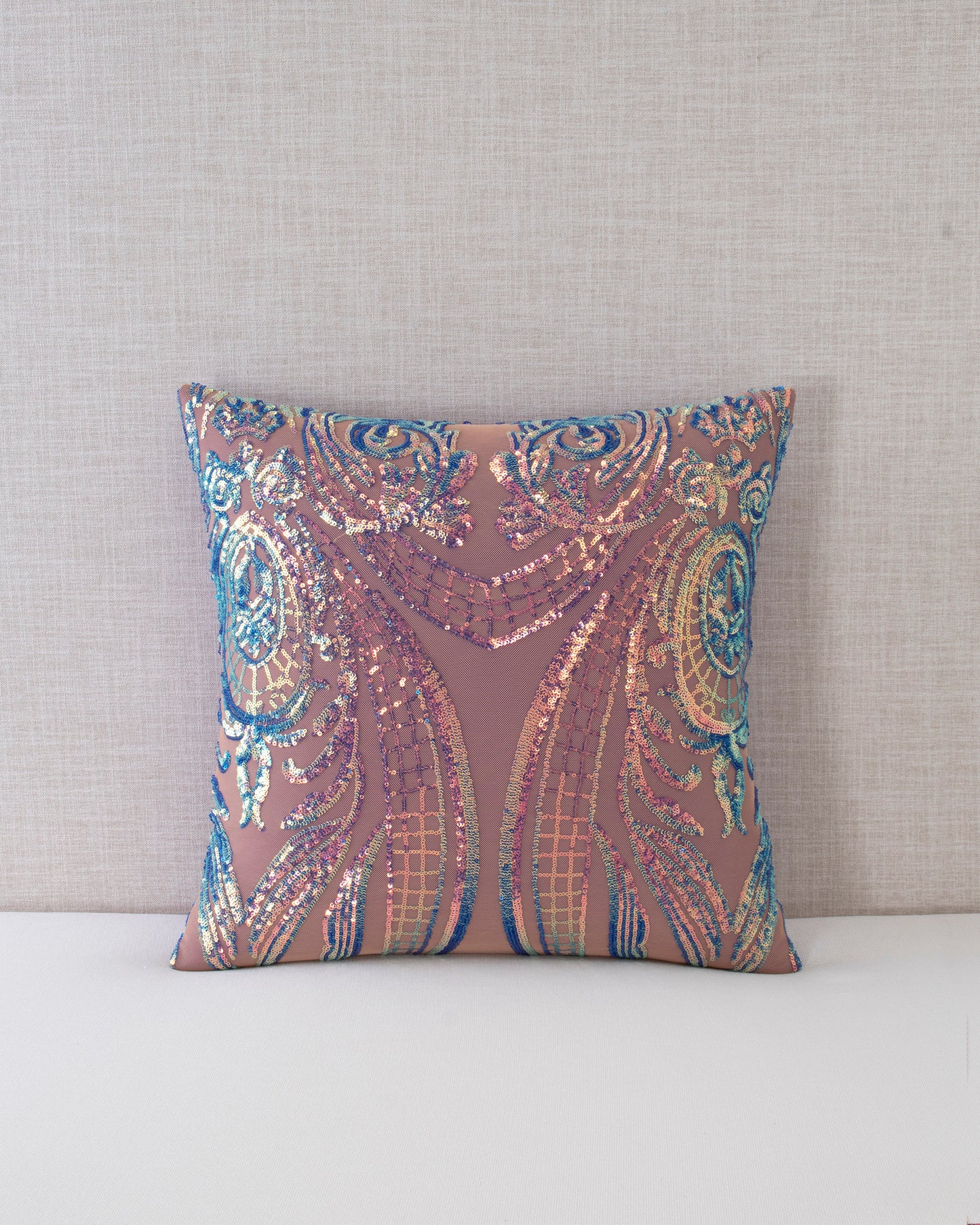 Opalescent Collection Sequin Throw Pillow Covers