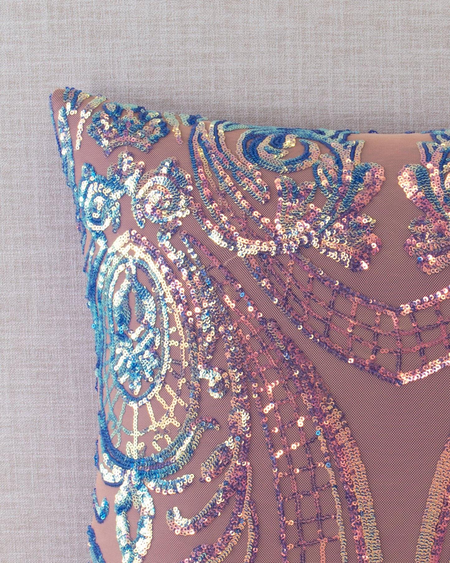 Opalescent Collection Sequin Throw Pillow Covers