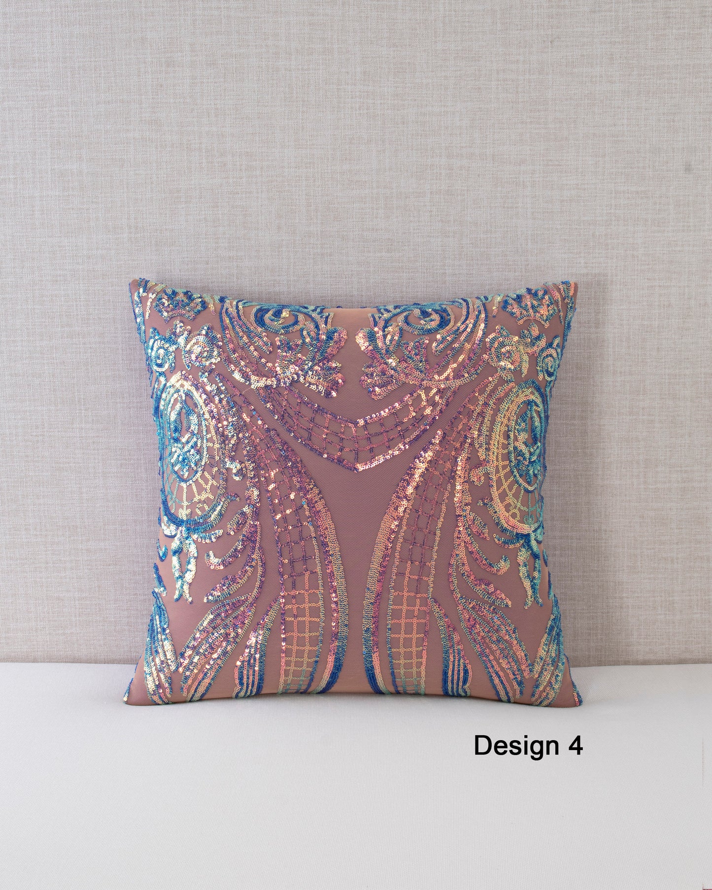 Opalescent Collection Sequin Throw Pillow Covers