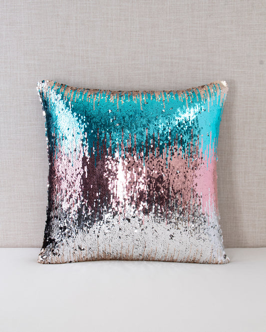 Cotton Candy Collection Sequin Throw Pillow Covers - 20x20