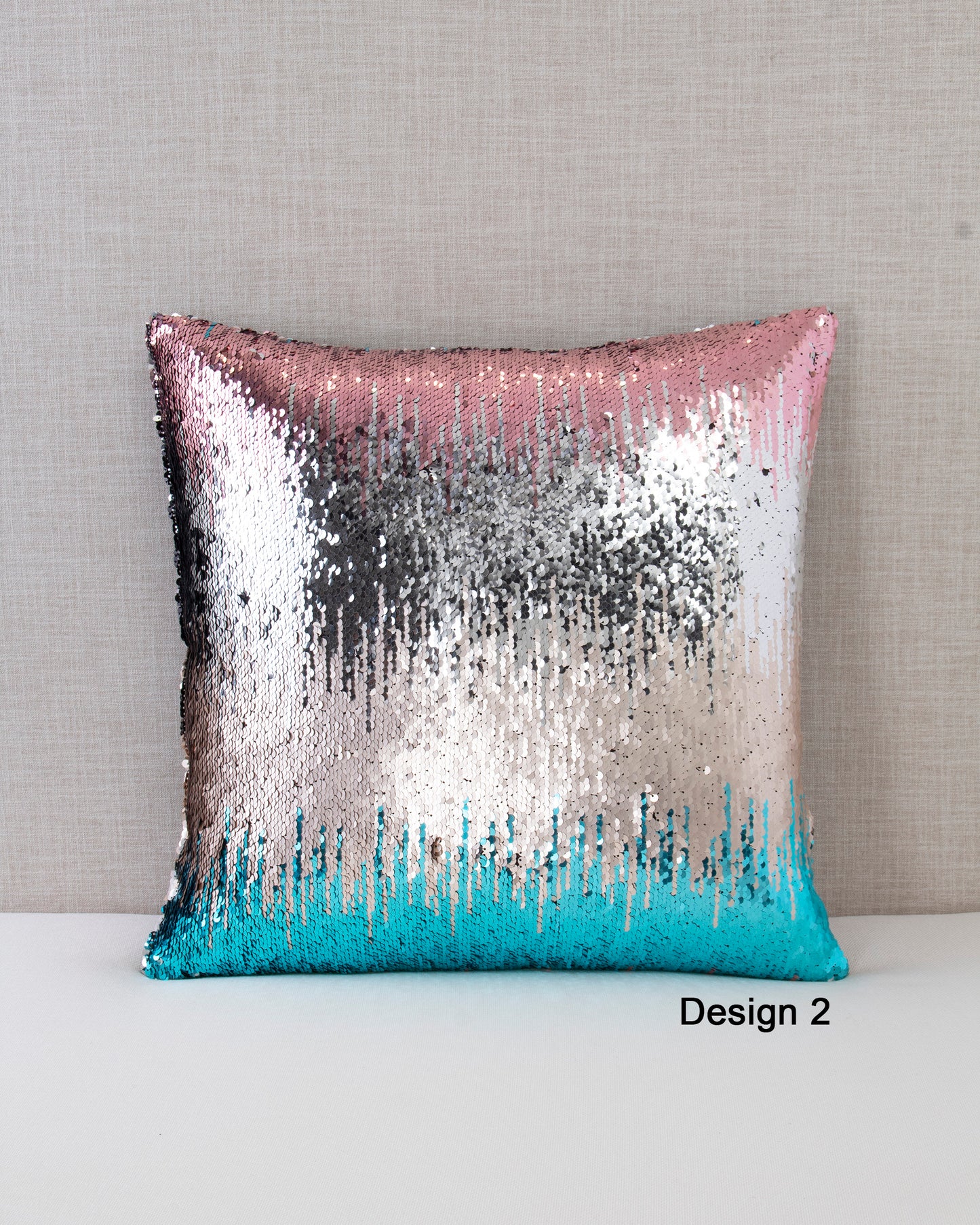 Cotton Candy Collection Sequin Throw Pillow Covers - 20x20