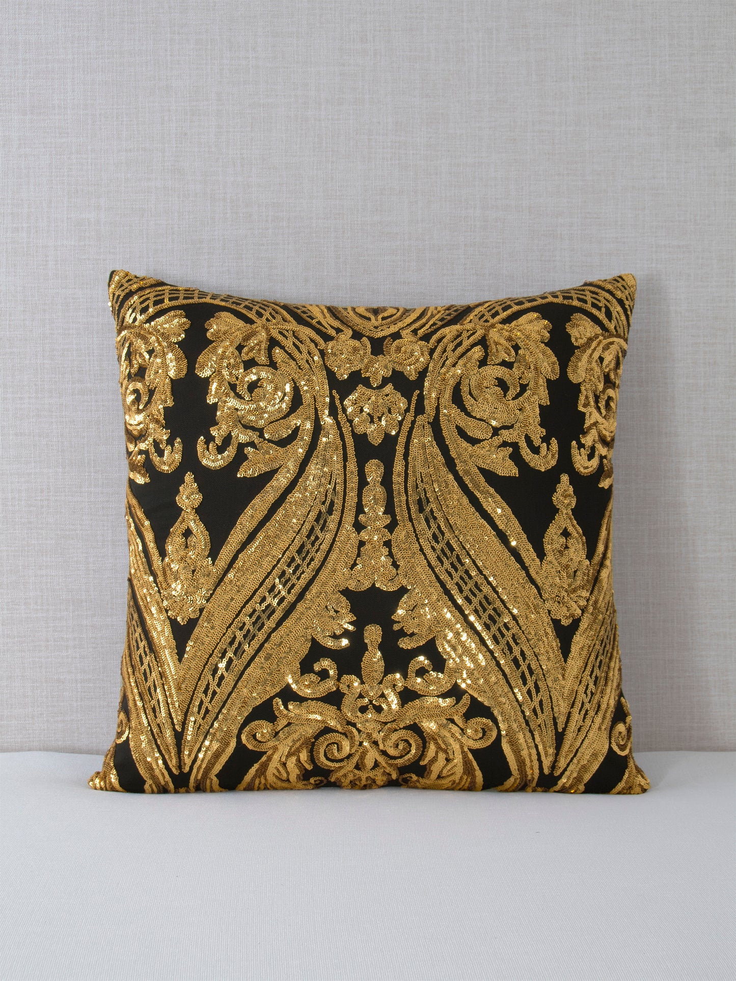 Santo Collection Sequin Throw Pillow Covers (Bronze)