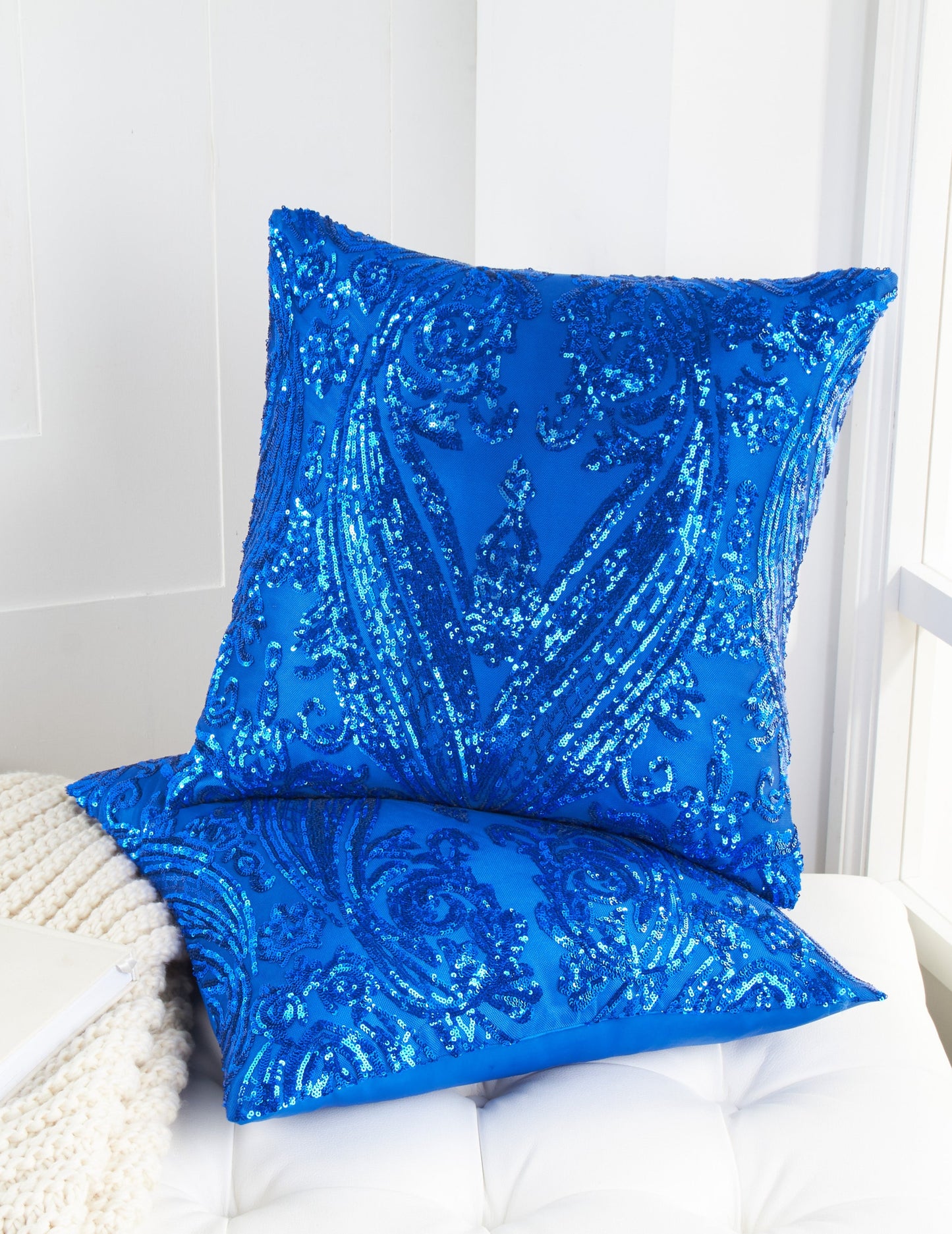 Glitz Chick Sequin Throw Pillow Covers