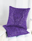 PacoRogieneHOME Glitz Chick Sequin Throw Pillow Covers - Purple