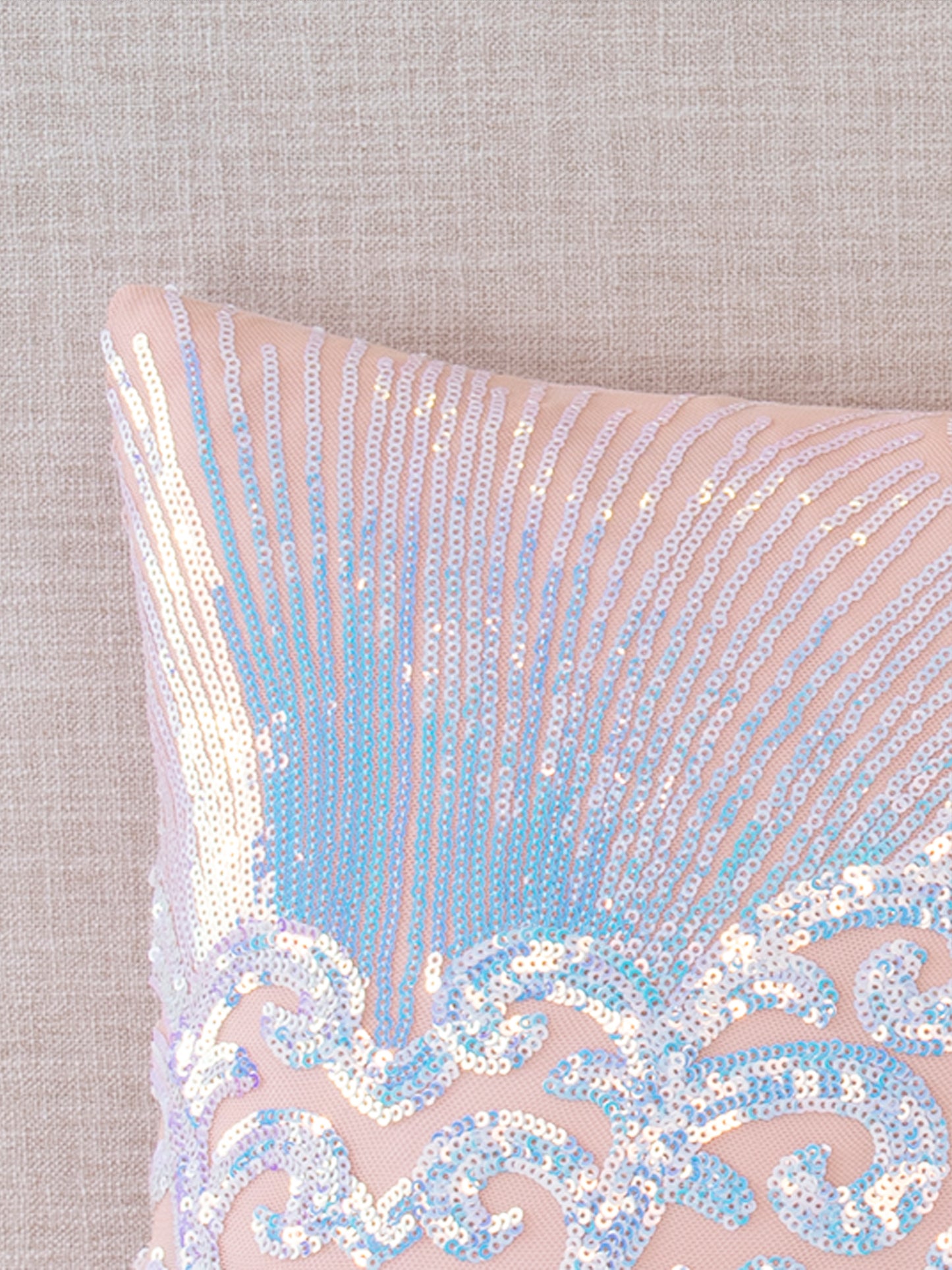 Angel Collection Sequin Decorative Throw Pillow Covers