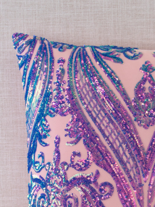 Mermaid Twin Sequin Throw Pillow Cover - 18x18
