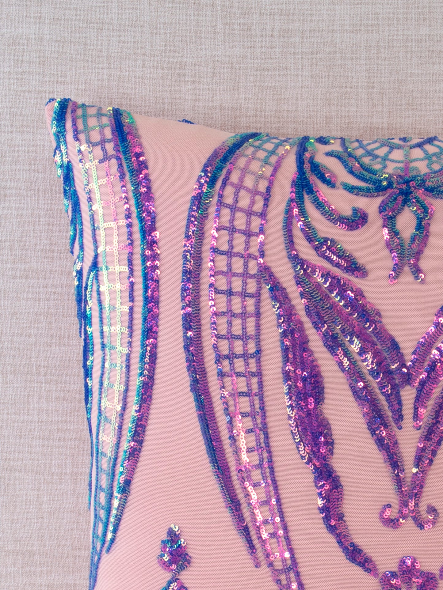 Mermaid Collection Sequin Throw Pillow Covers