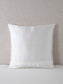 Pointed Strips Off-White Sequin Decorative Throw Pillow Cover - 20x20