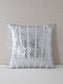 Pointed Strips Silver Sequin Decorative Throw Pillow Cover - 20x20