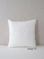 Pointed Strips Off-White Sequin Decorative Throw Pillow Cover - 18x18